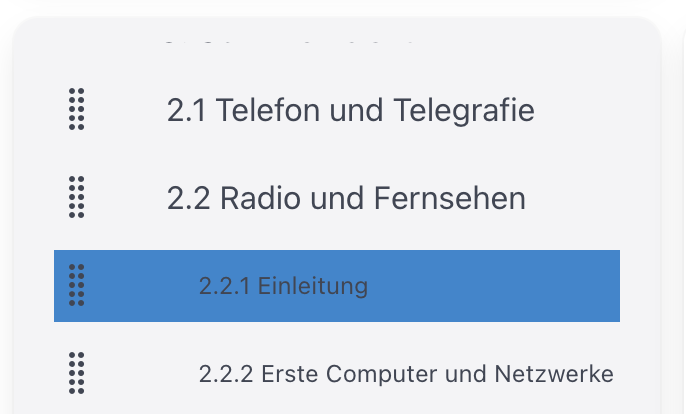 Abschnitt verschieben